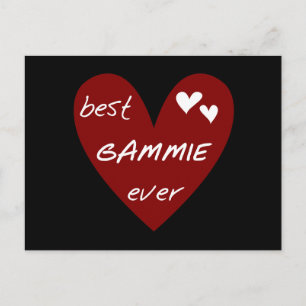Rotes Herz beste Gammie überhaupt T-Shirts und Postkarte