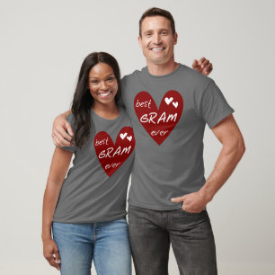 Rotes Herz-beste Gramm-überhaupt T-Shirts und