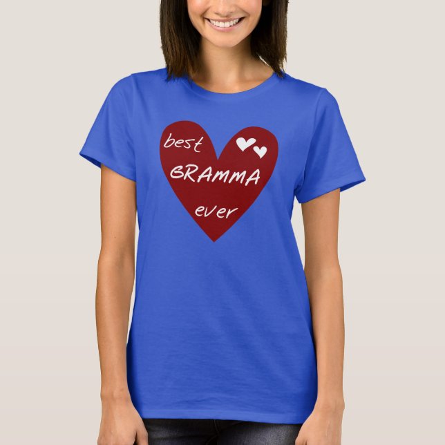 Rotes Herz beste Gramma überhaupt T - Shirts und (Vorderseite)
