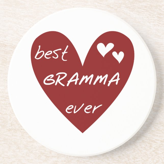 Rotes Herz beste Gramma überhaupt T - Shirts und Getränkeuntersetzer (Vorne)