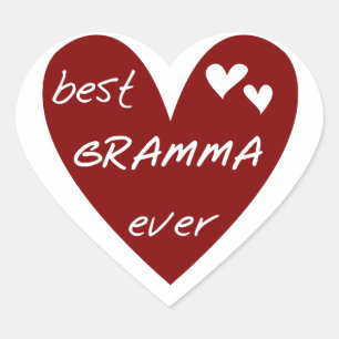 Rotes Herz beste Gramma überhaupt T - Shirts und Herz-Aufkleber