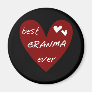 Rotes Herz beste Granma überhaupt T - Shirts und Magnet