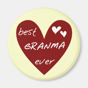 Rotes Herz beste Granma überhaupt T - Shirts und Magnet
