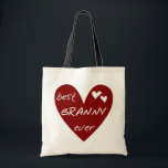 Rotes Herz Beste Granny Ever Hemden und Geschenke Tragetasche<br><div class="desc">Best Granny Ever T - Shirt,  Hoodies,  Totensäcke,  Magnete,  Karten,  Tasse,  Halsbecher,  Ornamente und vieles mehr für die beste Großmutter aller Zeiten mit rotem Herz und weißem Text! Großartige Geschenke für Urgroßeltern!</div>