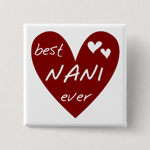 Rotes Herz beste Nani überhaupt T - Shirts und Button