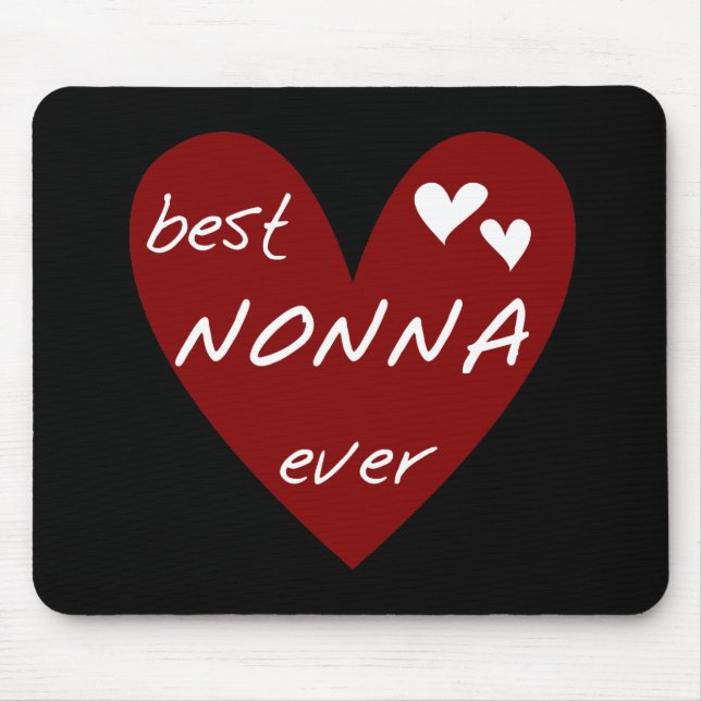 Rotes Herz beste Nonna überhaupt T - Mousepad (Vorne)