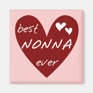 Rotes Herz beste Nonna überhaupt T-Shirts Geschenk Magnet