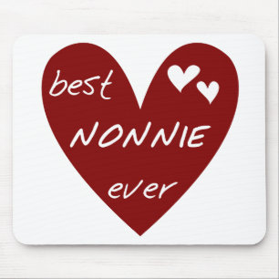 Rotes Herz beste Nonnie überhaupt T - Shirts und Mousepad
