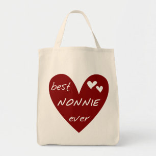 Rotes Herz beste Nonnie überhaupt T - Shirts und Tragetasche