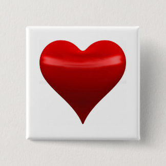Rotes Herz-Button Button