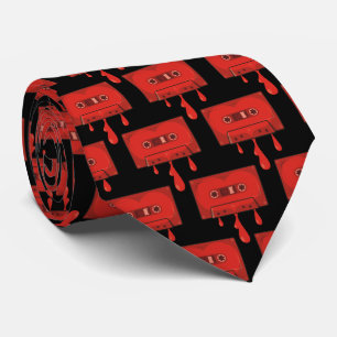 Rotes Herz Cassette Krawatte