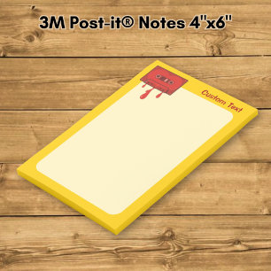Rotes Herz Cassette Post-it Klebezettel