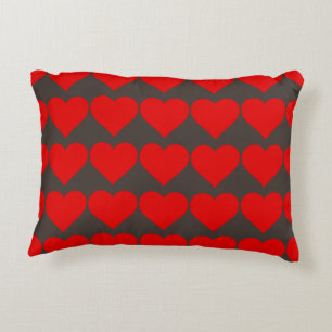 Rotes Herz Form Liebe Klassischer Minimalismus Zierkissen