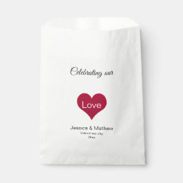 Rotes Herz Geschenktütchen