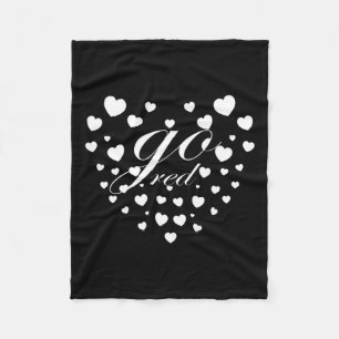 Rotes Herz Gesundheitsmonat T-Shirt American Heart Fleecedecke