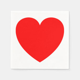 Rotes Herz Hochzeit, Brautparty, Party Liebe Serviette