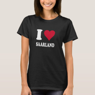 Rotes Herz I Liebe Saarland T-Shirt