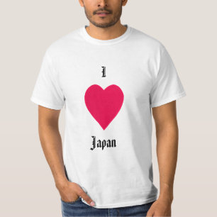 Rotes Herz, ich Herz Japan, Hemd T-Shirt