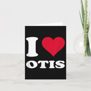 Rotes Herz ich liebe Otis Karte