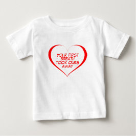 Rotes Herz, Ihr Atem hat uns weggeworfen Baby T-shirt