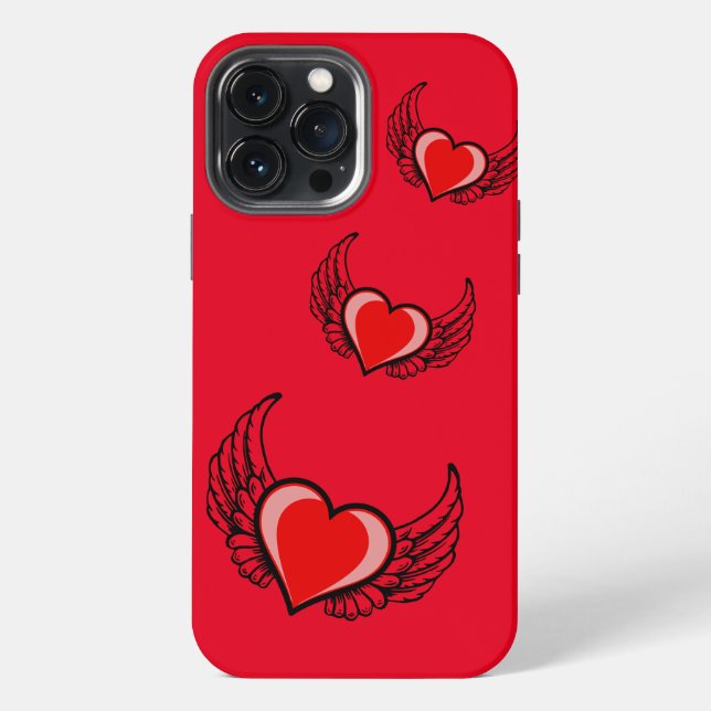 Rotes Herz iPhone 13 Pro Max Hülle (Rückseite)