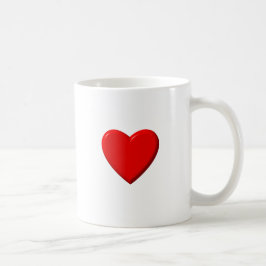 Rotes Herz Kaffeetasse
