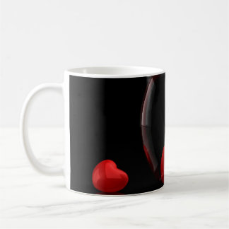 Rotes Herz Kaffeetasse