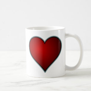 Rotes Herz Kaffeetasse