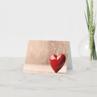 Rotes Herz. Karte