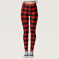 Rotes Herz Leggings