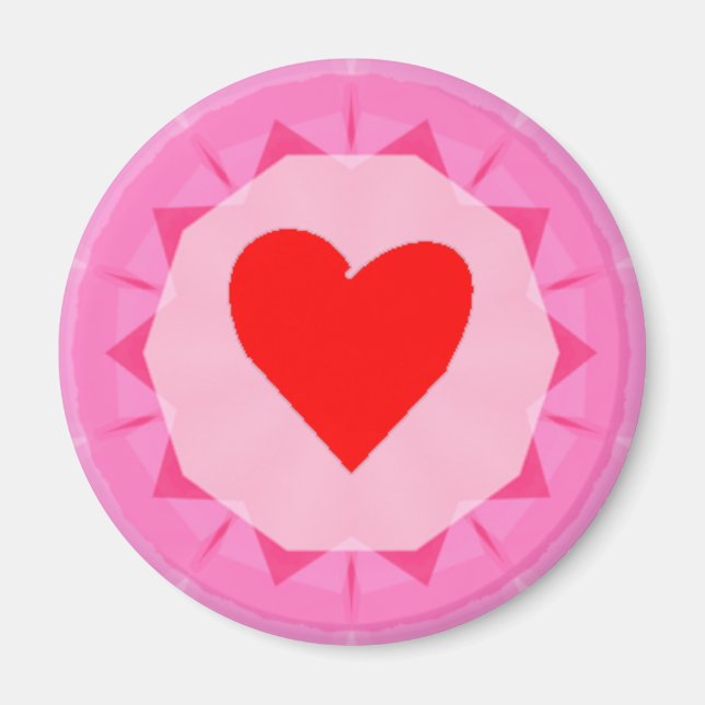 rotes Herz Magnet (Vorne)