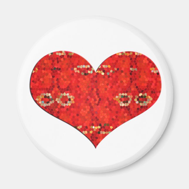 rotes Herz Magnet (Vorne)