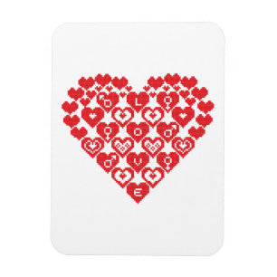 Rotes Herz Magnet