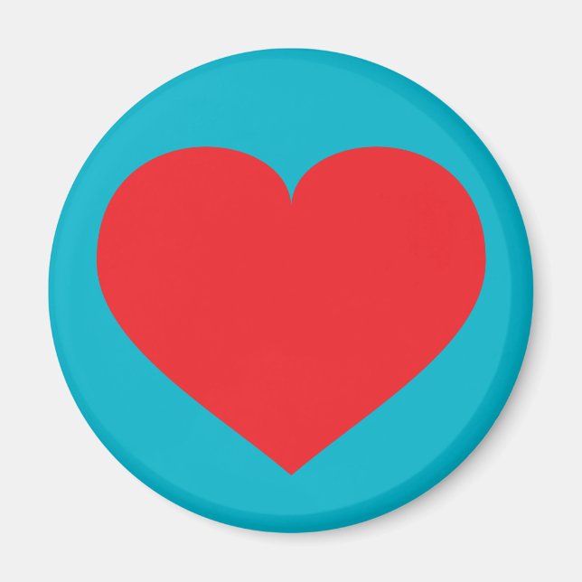 Rotes Herz Magnet (Vorne)