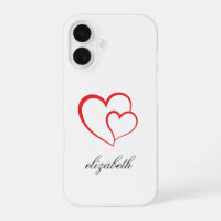 rotes Herz mit personalisiertem Hintergrund