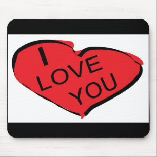 rotes Herz Mousepad