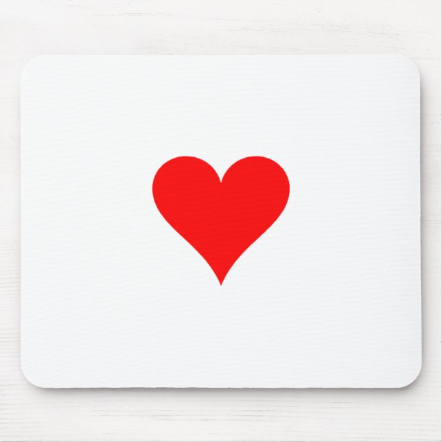 Rotes Herz Mousepad (Vorne)