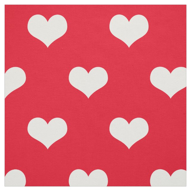 Rotes Herz-Muster-Gewebe Stoff (Muster)