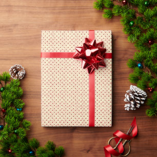 Rotes Herz Nahtloses Muster Geschenkpapier