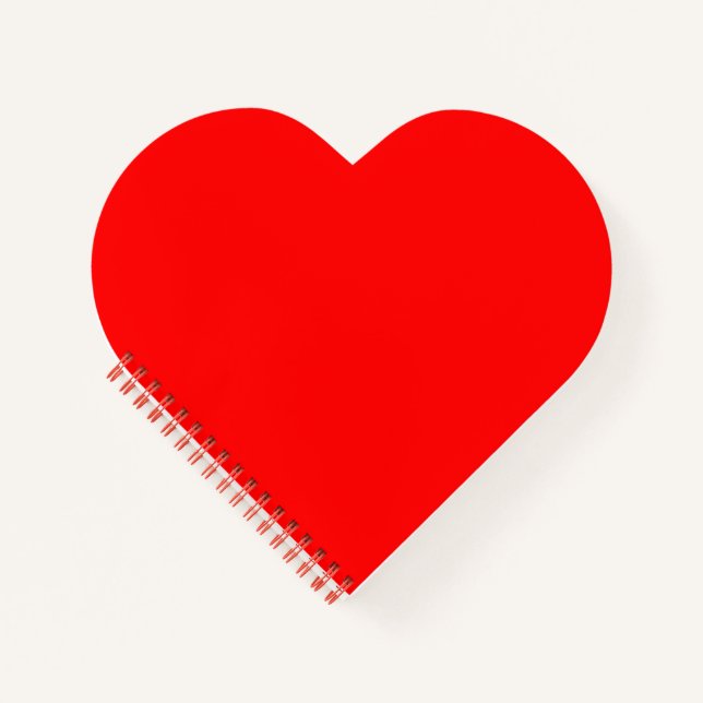 Rotes Herz Notizbuch (Vorderseite)