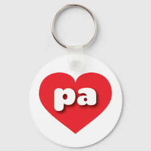 Rotes Herz Pennsylvania - I Liebe pa Schlüsselanhänger