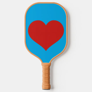 Rotes Herz  Pickleball Schläger