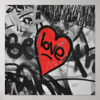 rotes Herz Poster