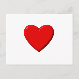 Rotes Herz Postkarte
