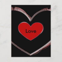 Rotes Herz Schwarzer Pop Liebe Kunst, Dichtung und