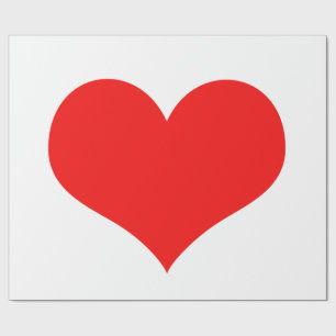 Rotes Herz Süßer Valentinstag Benutzerdefinierte F Geschenkpapier