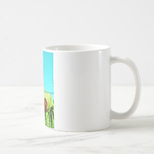 Rotes Herz und Pferd Kaffeetasse