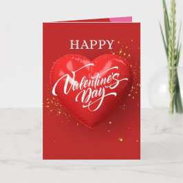 Rotes Herz Valentinskarte Feiertagskarte