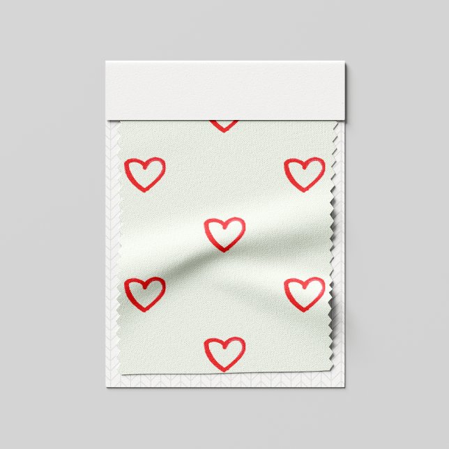Rotes Herzen Muster, Süß, Liebe Stoff (Von Creator hochgeladen)