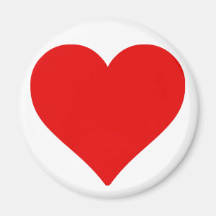 Rotes Herzform-Liebes-Klassiker-Minimalismus Magnet